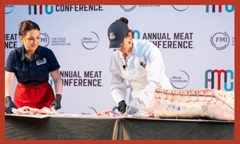 Annual Meat Conference 2025 women cutting meat