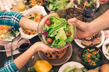 Family meal salad