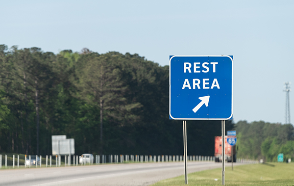 Rest Stop Sign