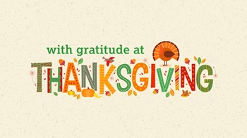 Gratitude at Thanksgiving