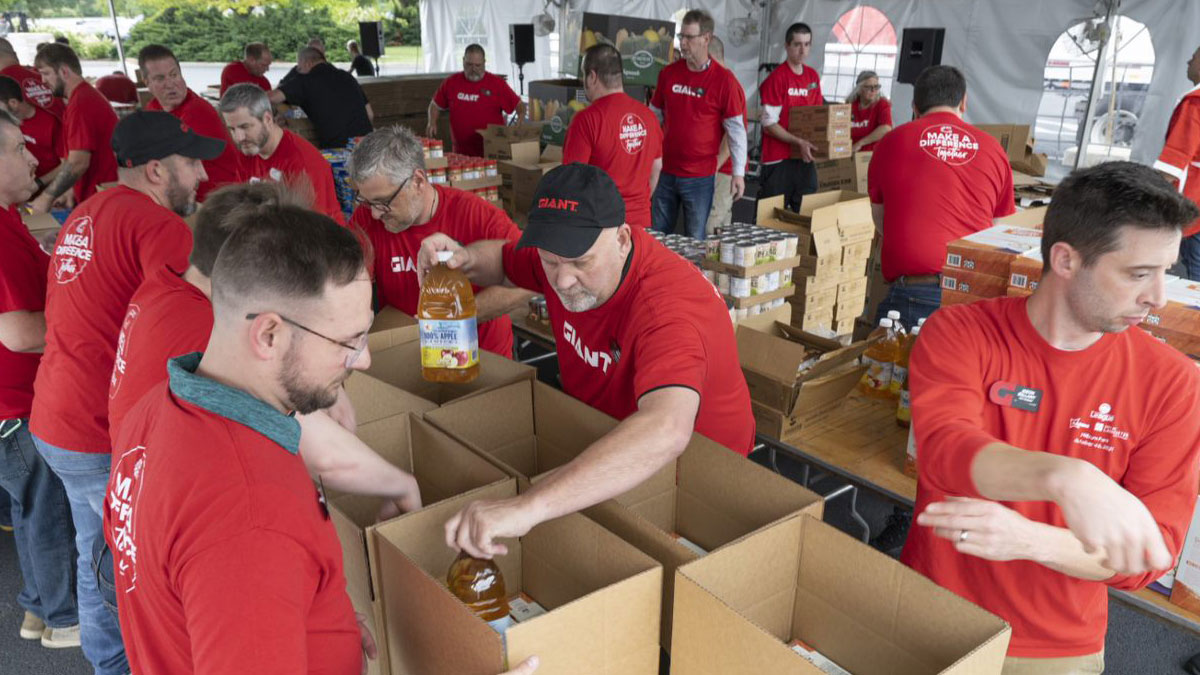 The Giant Co - Emergency Food Box Packing Challenge for Veterans