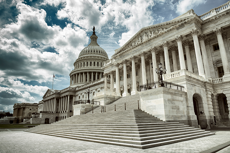 Image of the Library of Congress and the U.S. Capitol