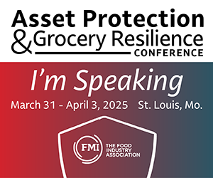 2025 FMI Asset Protection and Grocery Resilience Conference social badge - I'm speaking (small)