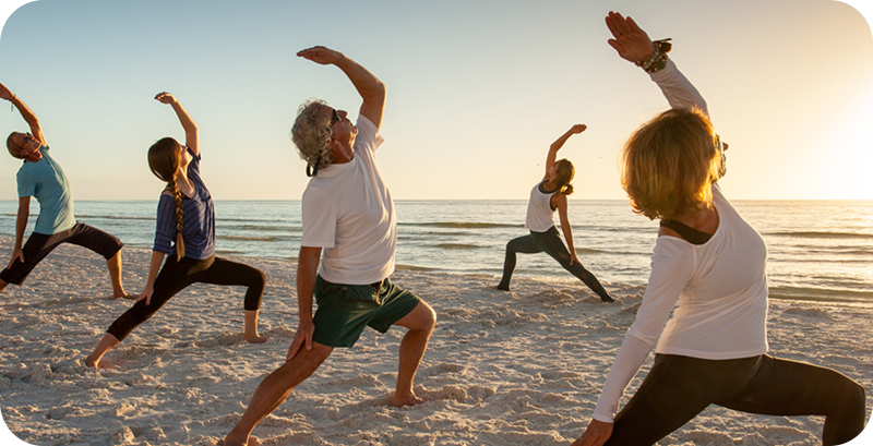 Beach Yoga at Midwinter 2025