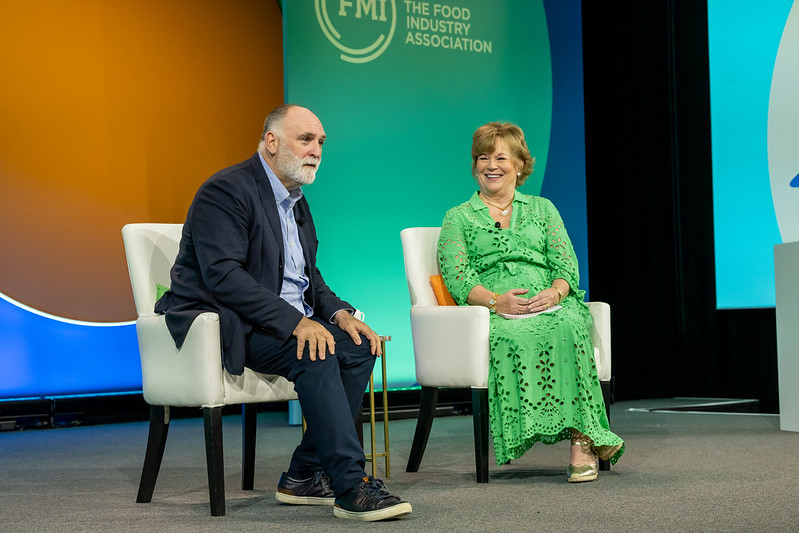 Jose Andres and Leslie Sarasin