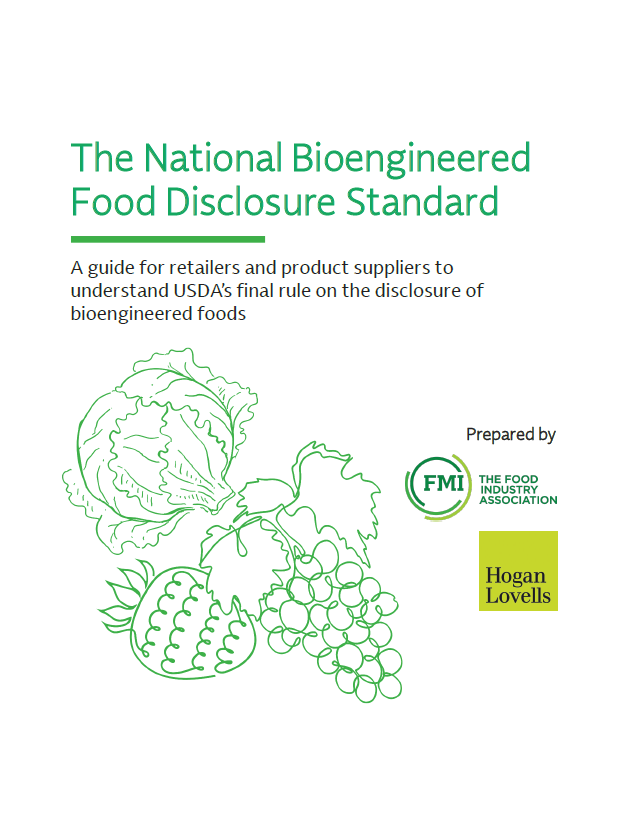 Report cover with illustrations of produce