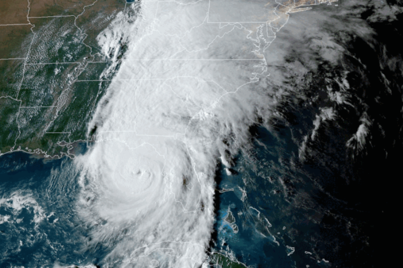 Hurricane Helene satellite animation- National Weather Service