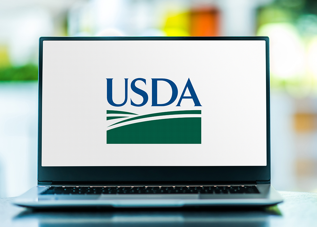 USDA logo on laptop