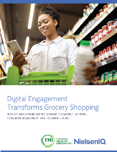 Cover for the Digital Engagement Transforms Grocery Shopping report